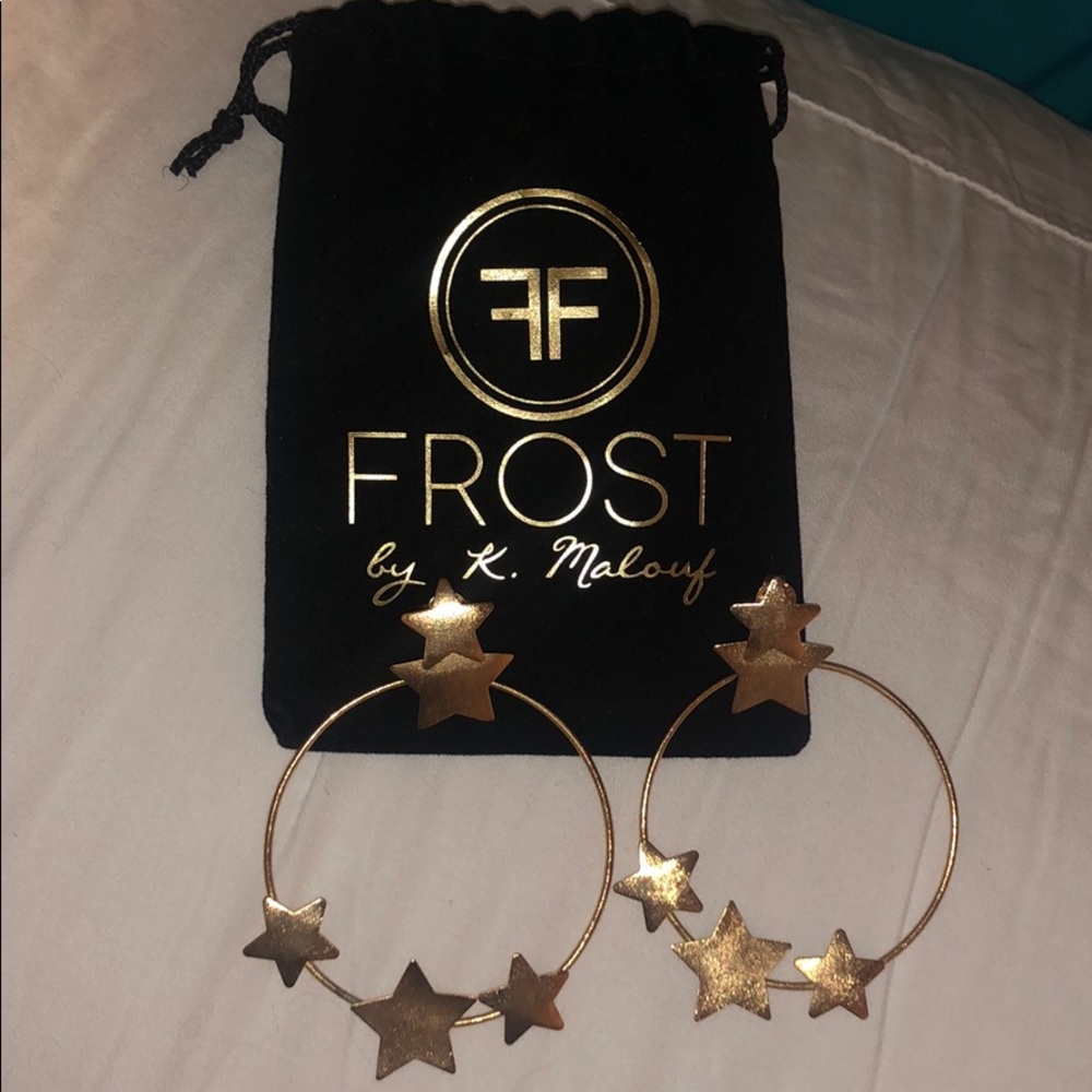 Star hoops from k. Malouf’s frost collection